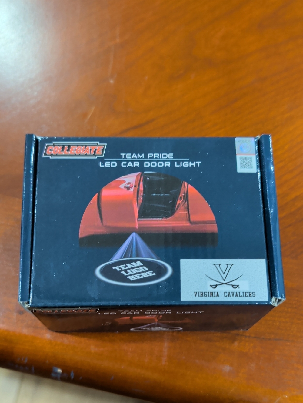 Collegiate Team Pride LED Car Door Light - Virginia Cavaliers - Black